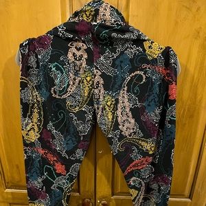 Like New Tall & Curvy leggings, black paisley print